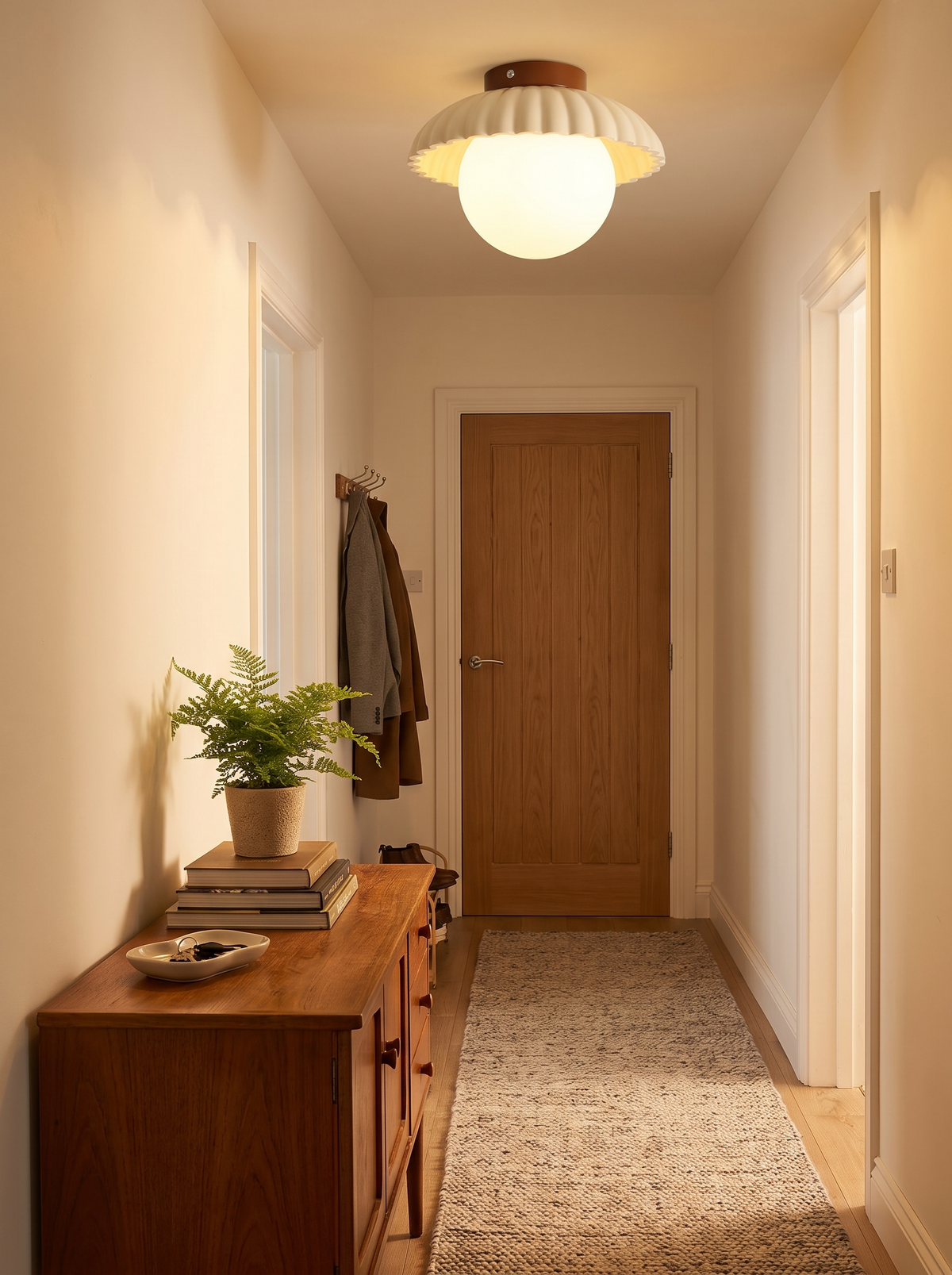 Iron Hallway Ceiling Light in a lifestyle setting