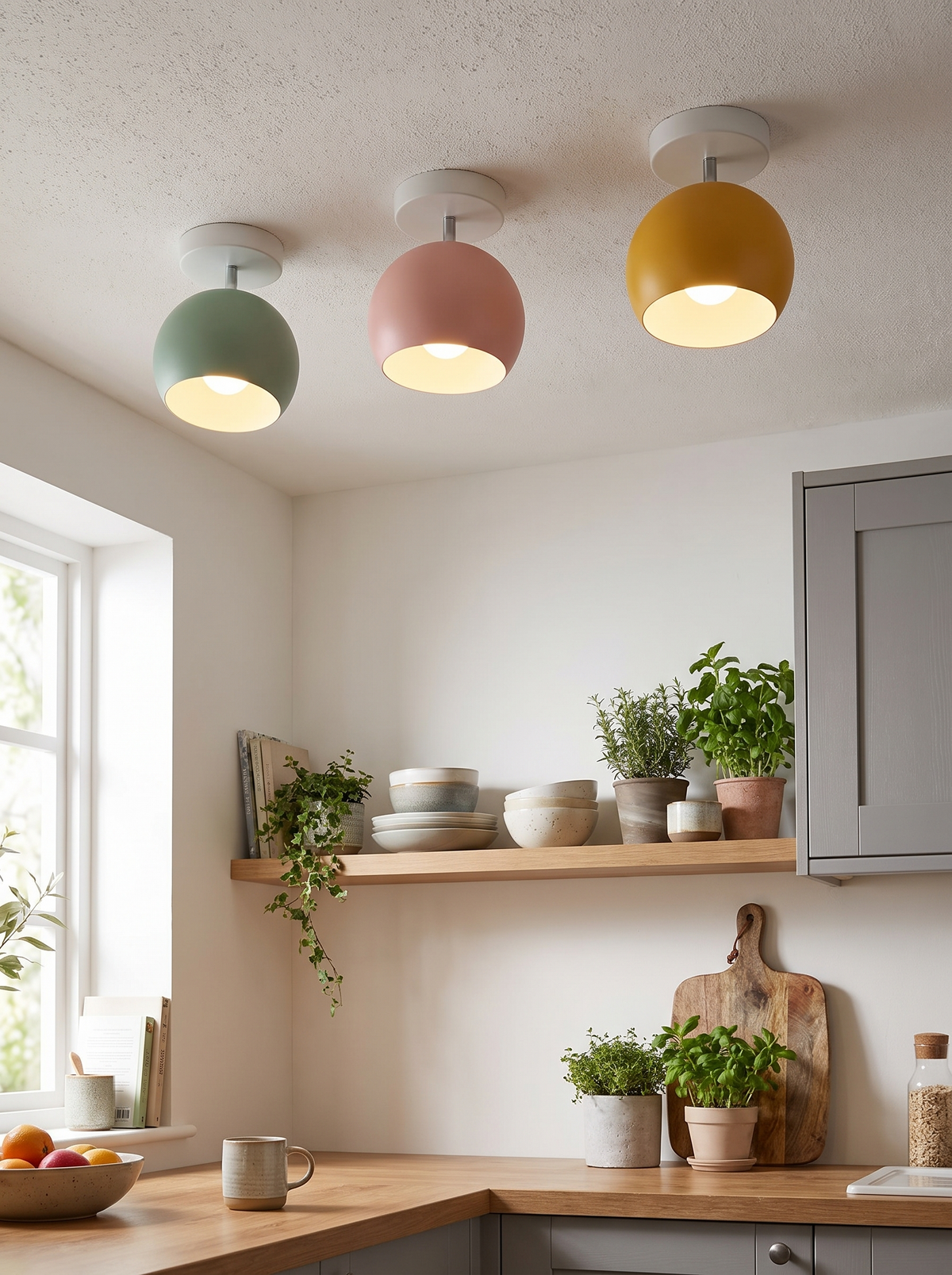 Nordic Macaron Ceiling Light in a lifestyle setting