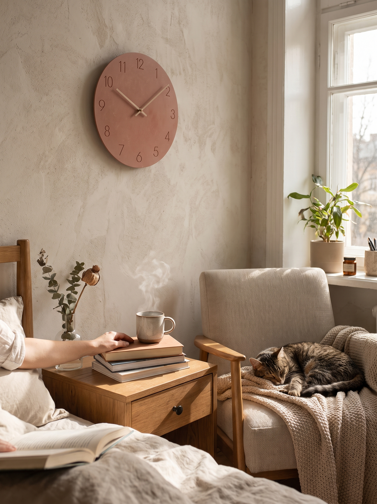 Nork Minimalist Wall Clock in a lifestyle setting