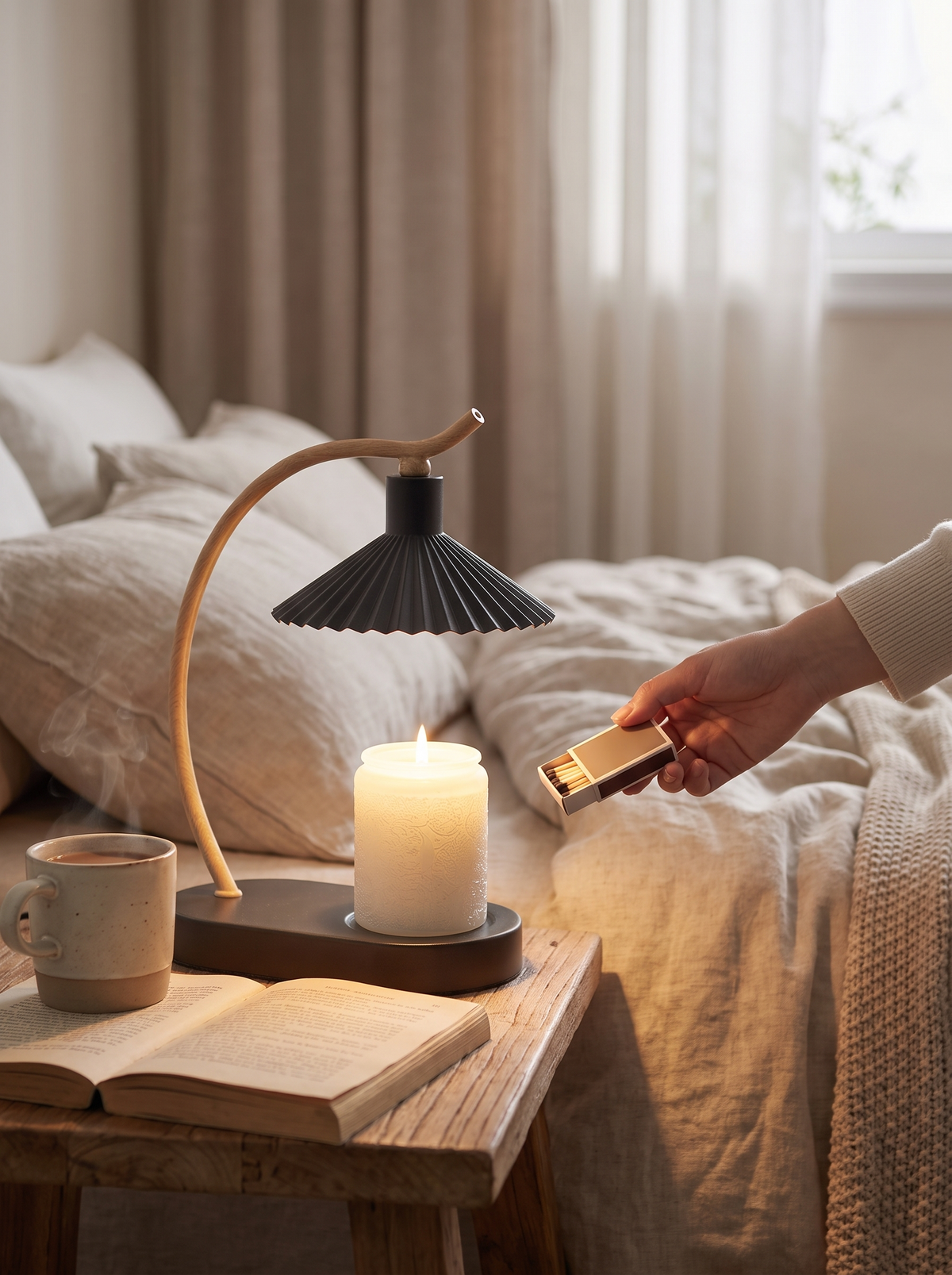 Vanessa Candle Warmer Lamp in a lifestyle setting