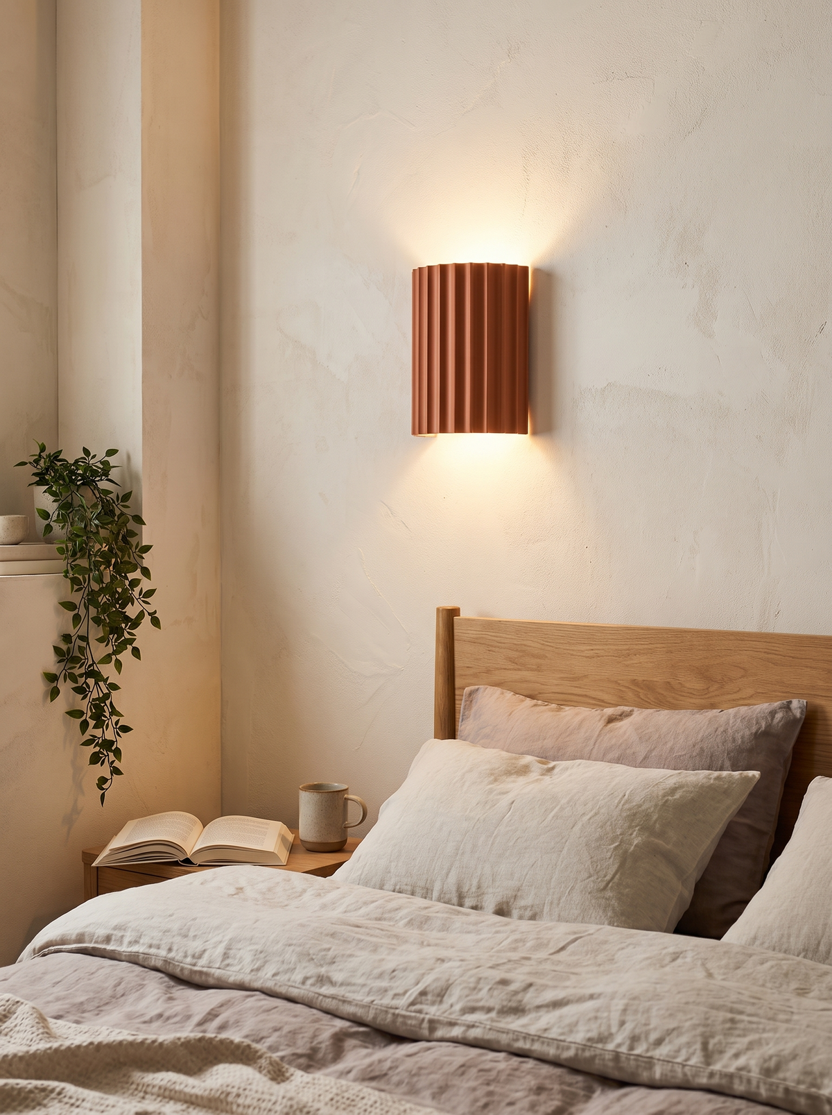 Nordic Modern Resin Wall Lamp in a lifestyle setting