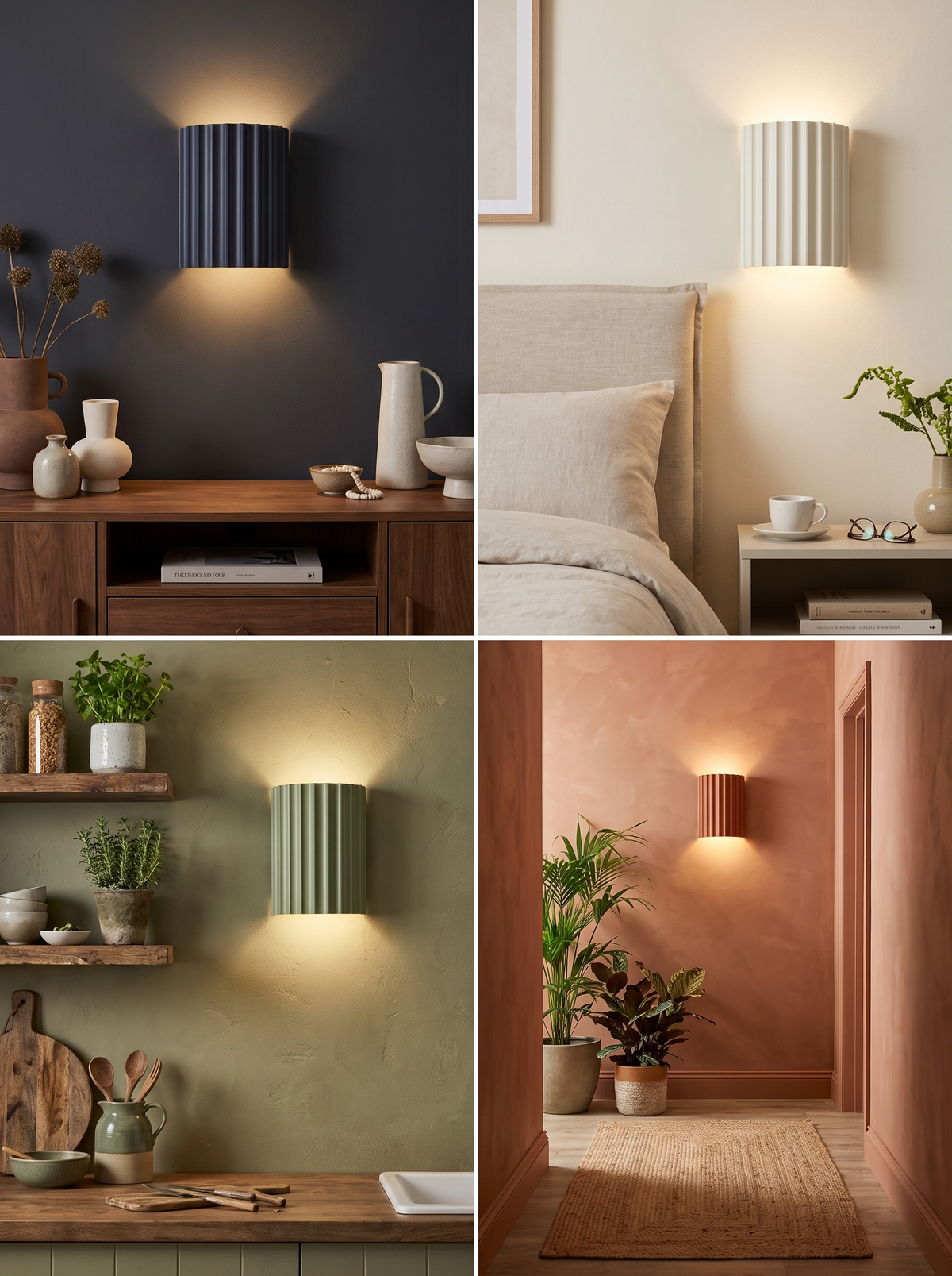 Nordic Modern Resin Wall Lamp in a lifestyle setting