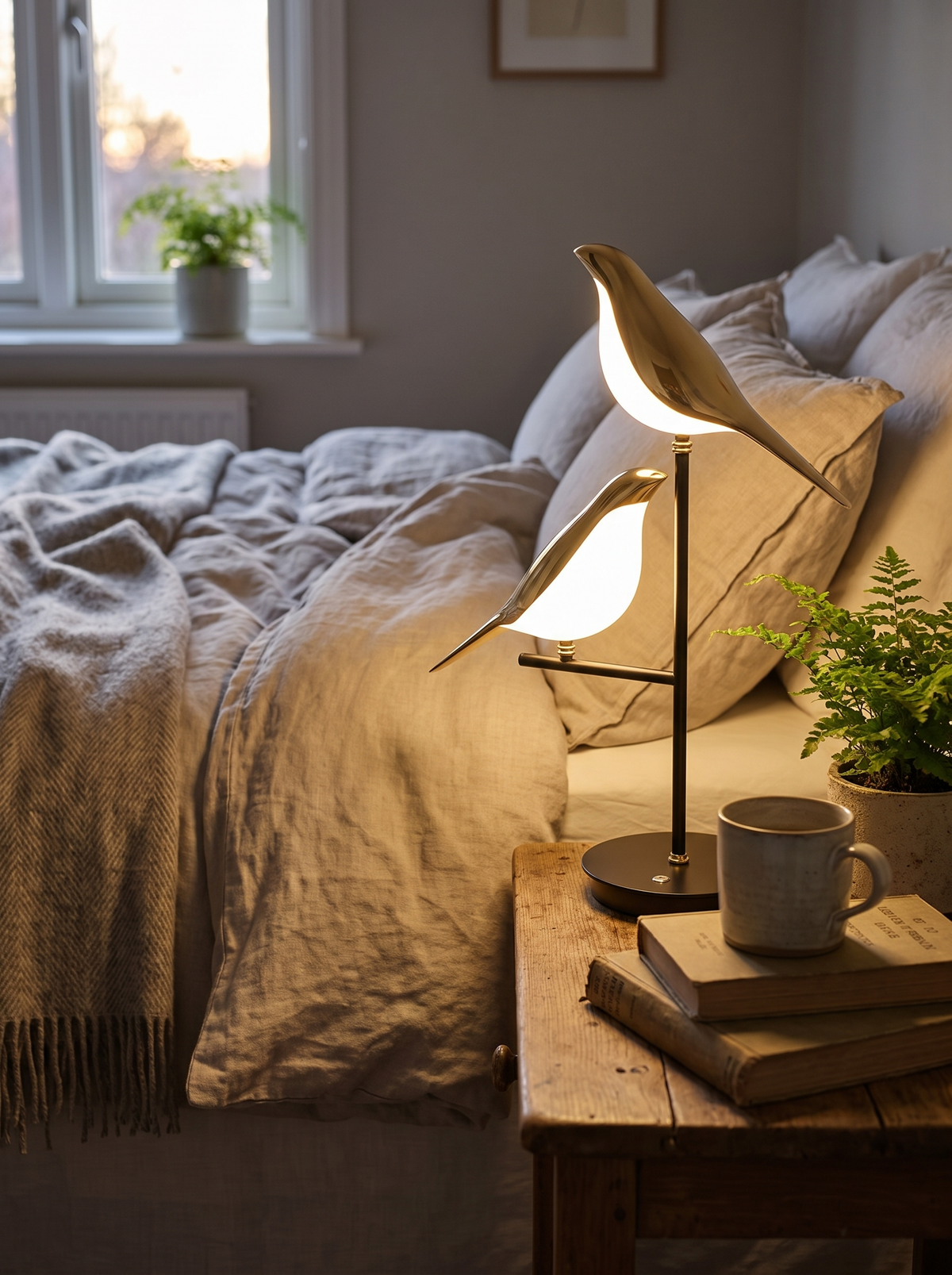 Golden Birdlight Wall Lamp in a lifestyle setting