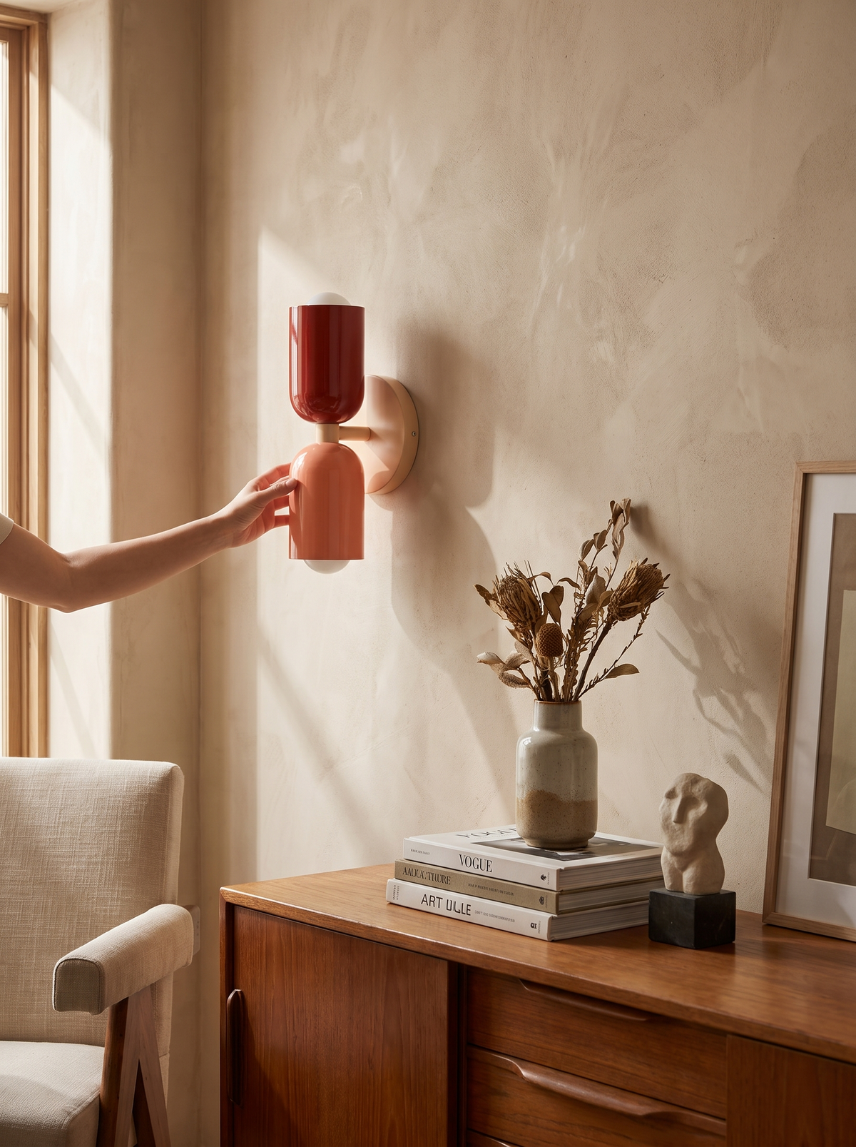 Nordic DualGlow Wall Lamp in a lifestyle setting