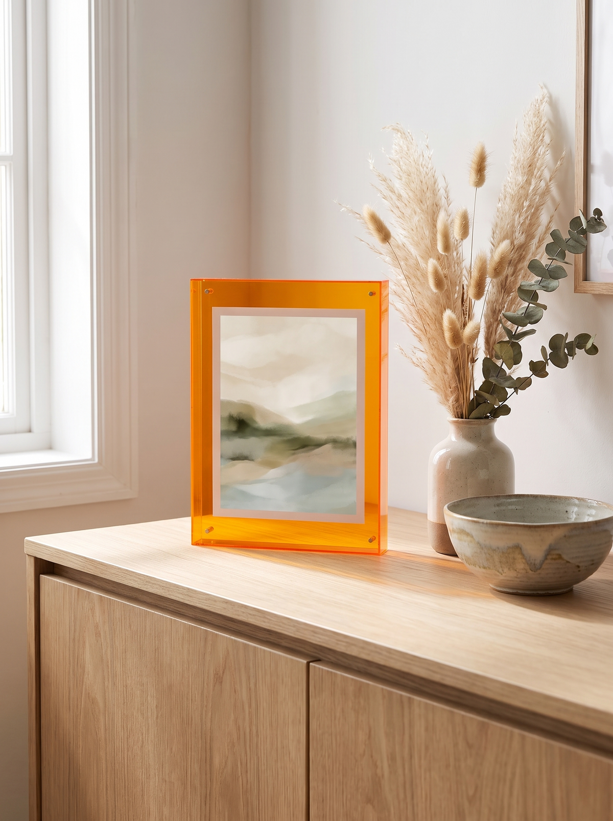 Acrylic Photo Frame in a lifestyle setting