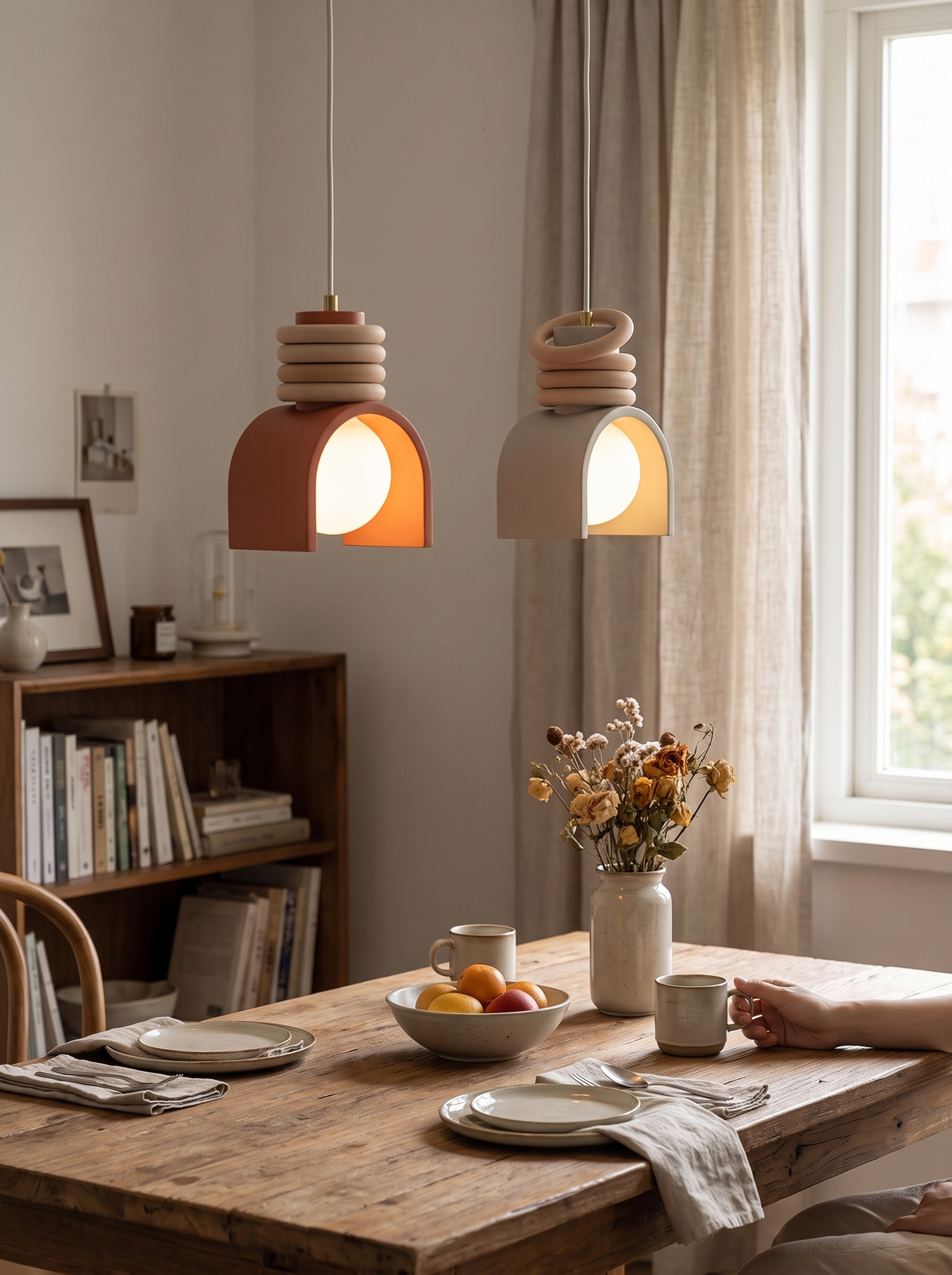 Wabi-Sabi Pendant Light in a lifestyle setting