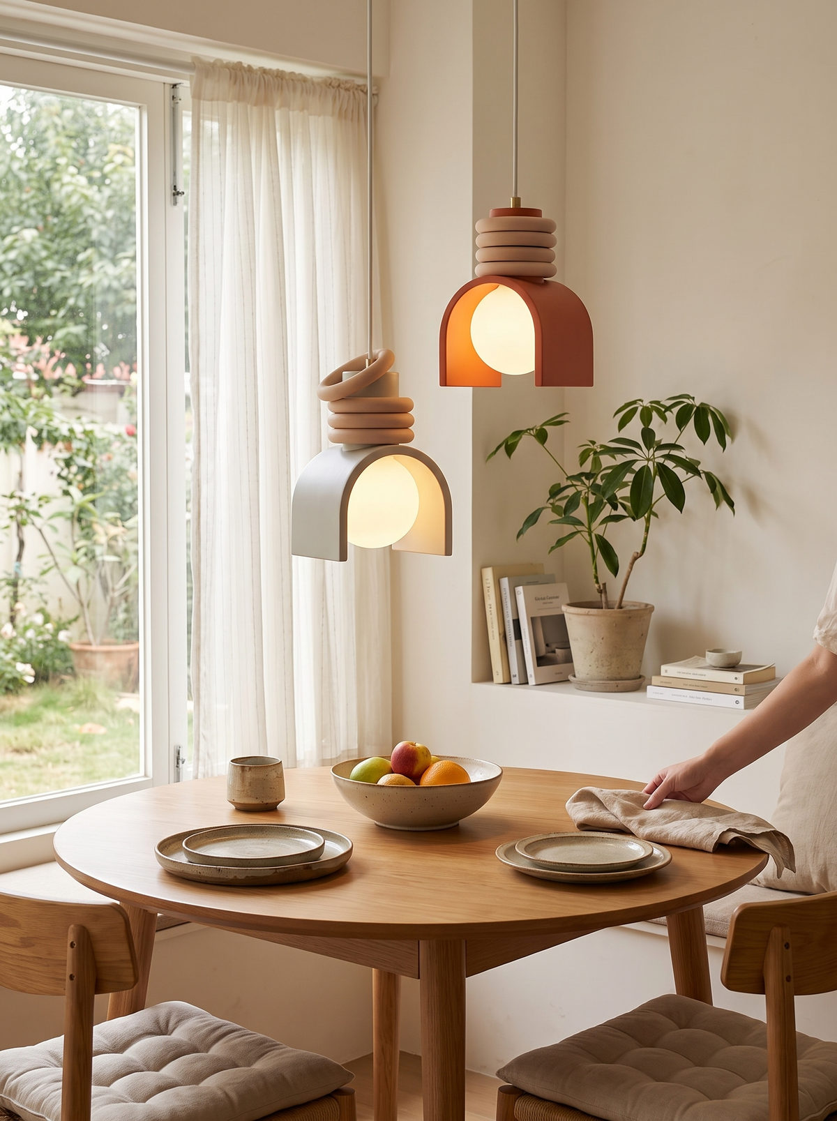 Wabi-Sabi Pendant Light in a lifestyle setting