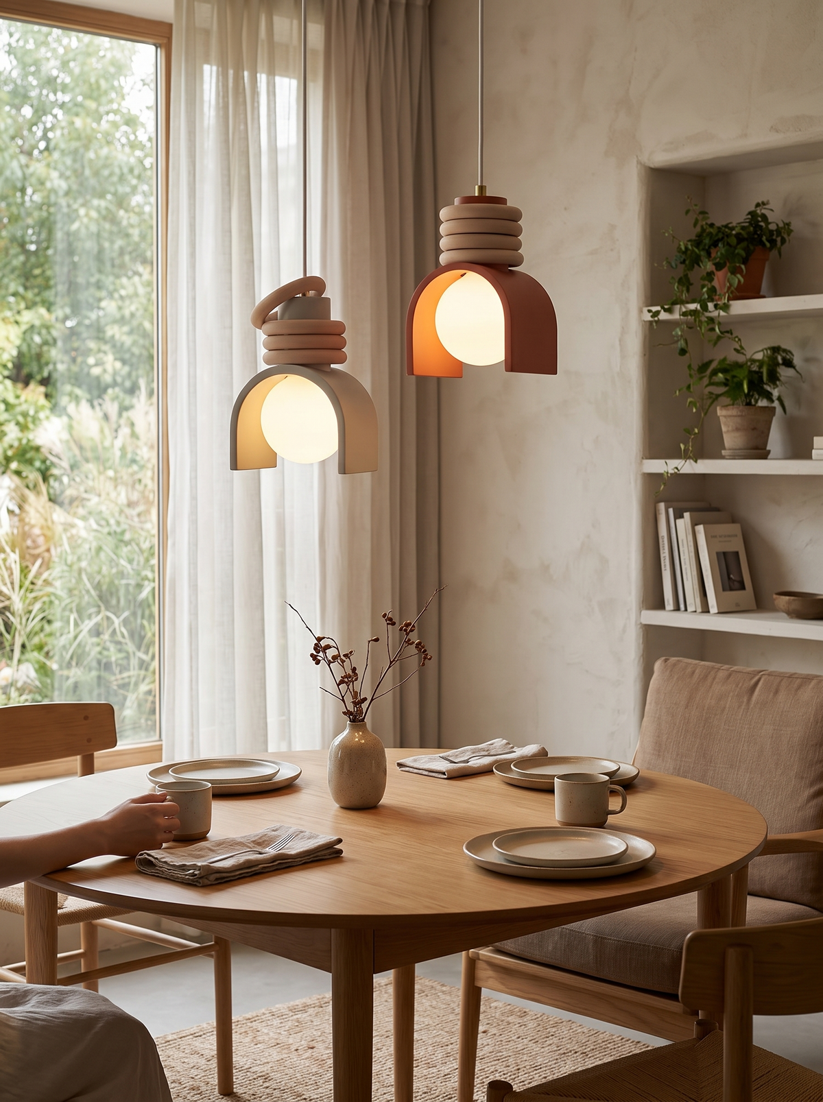 Wabi-Sabi Pendant Light in a lifestyle setting