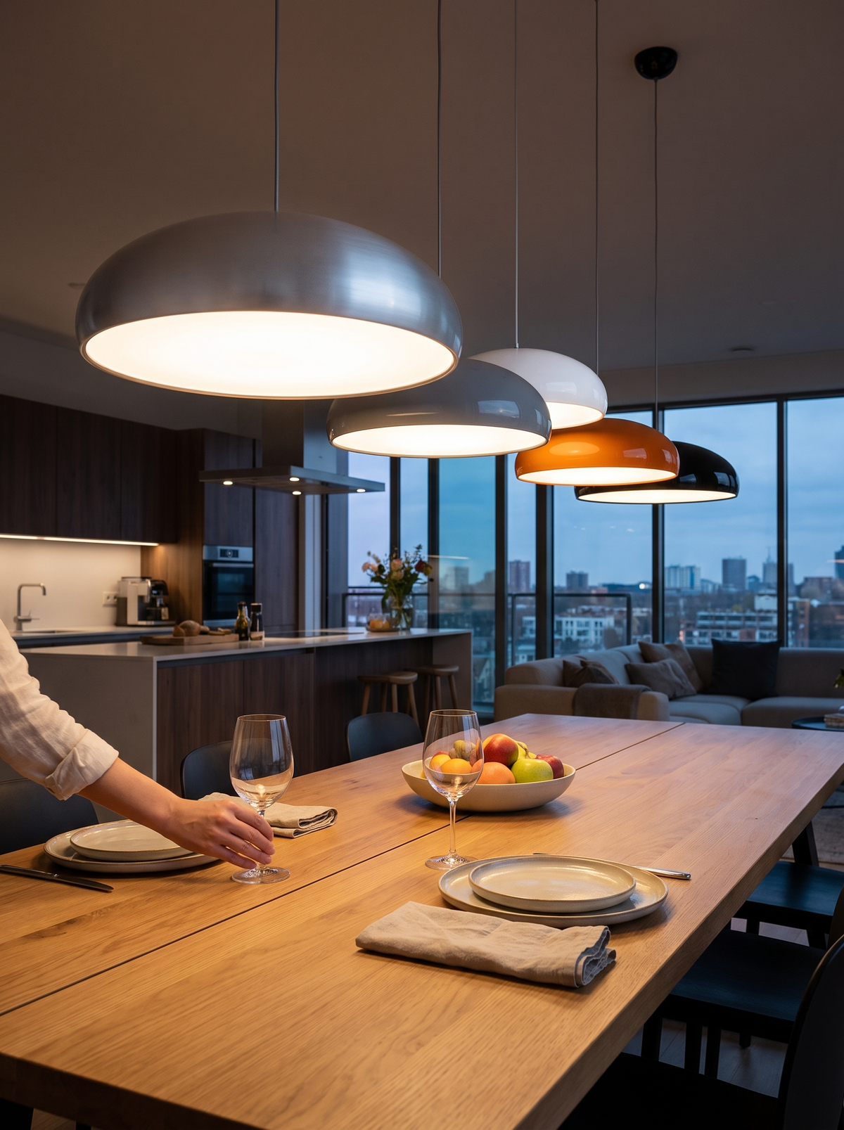 Lira Artistic Deco Pendant Light in a lifestyle setting