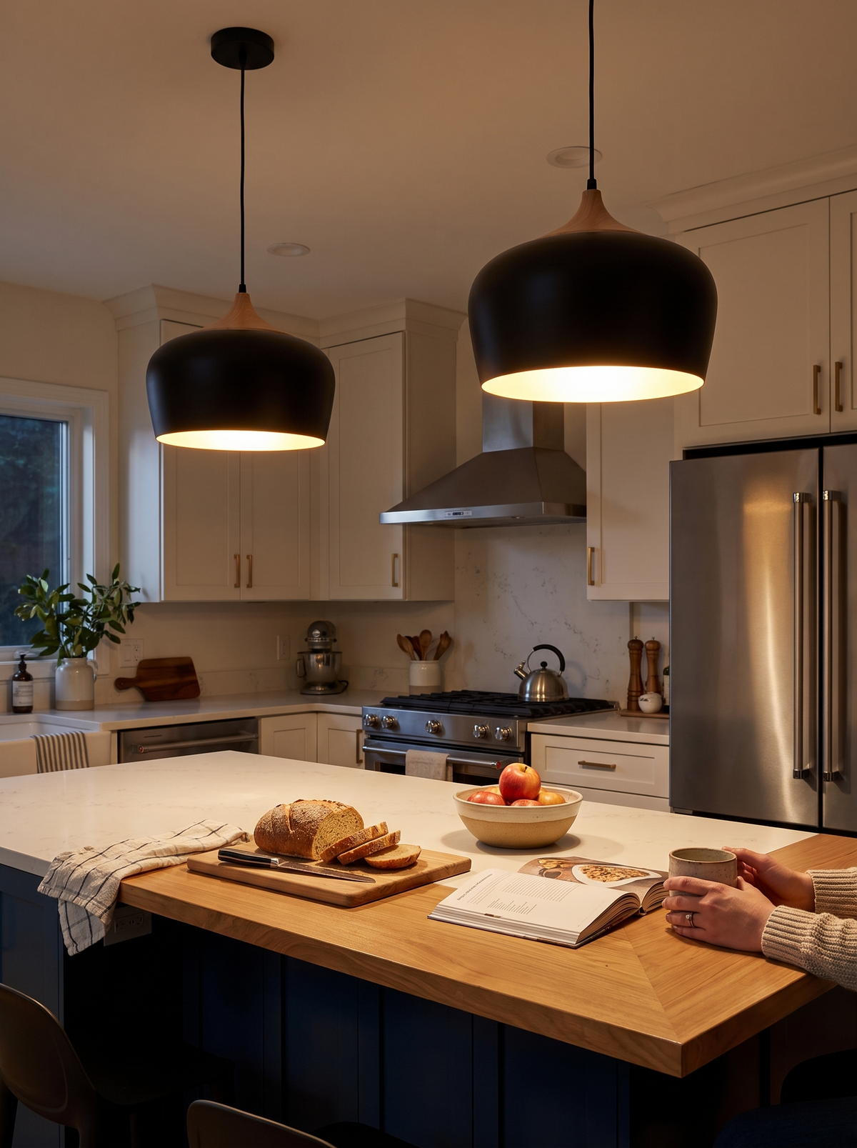 Modern Scandinavian Pendant Light in a lifestyle setting