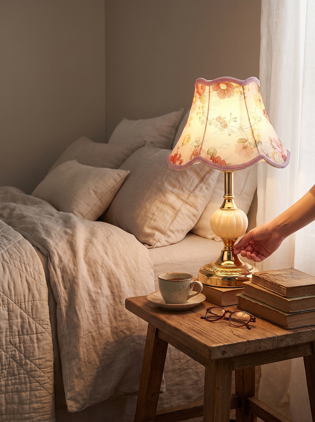 Quixy Vintage Scandinavian Table Lamp in a lifestyle setting