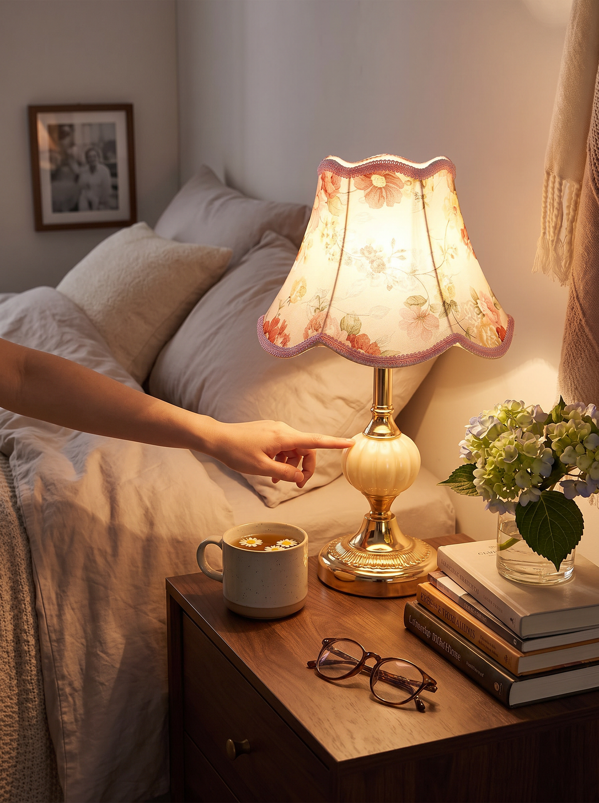 Quixy Vintage Scandinavian Table Lamp in a lifestyle setting
