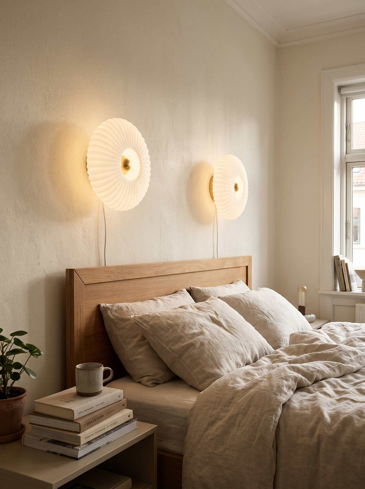 Nordic Vintage Glass Wall Sconce in a lifestyle setting