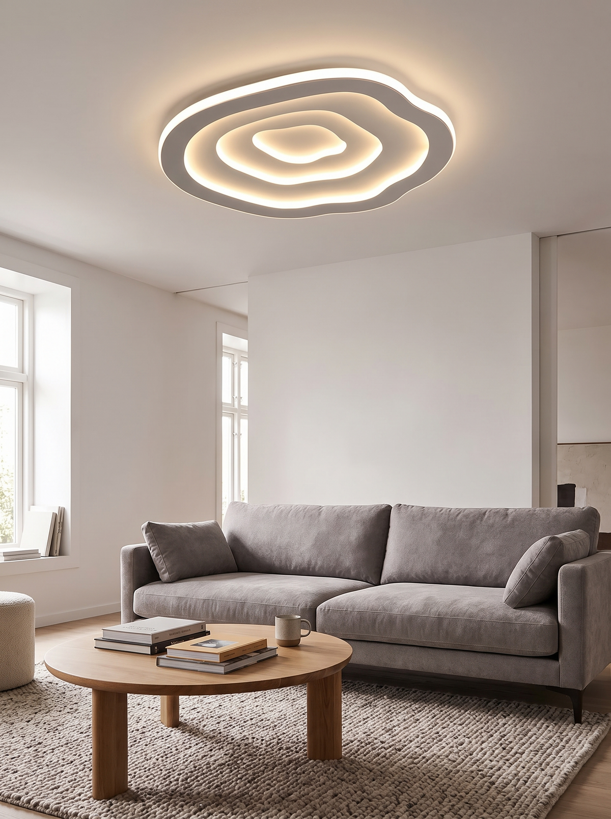 Ripple LED Ceiling Lamp in a lifestyle setting
