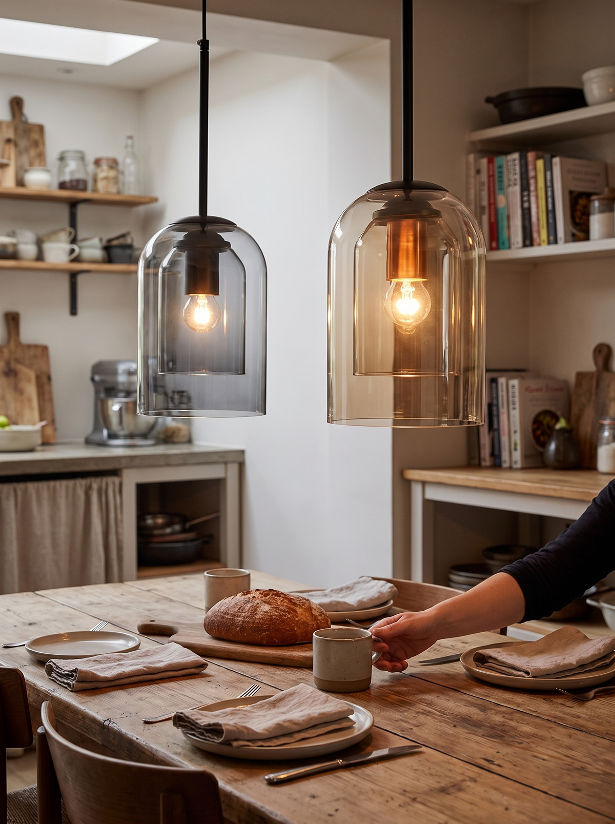 Glass Pendant Light in a lifestyle setting