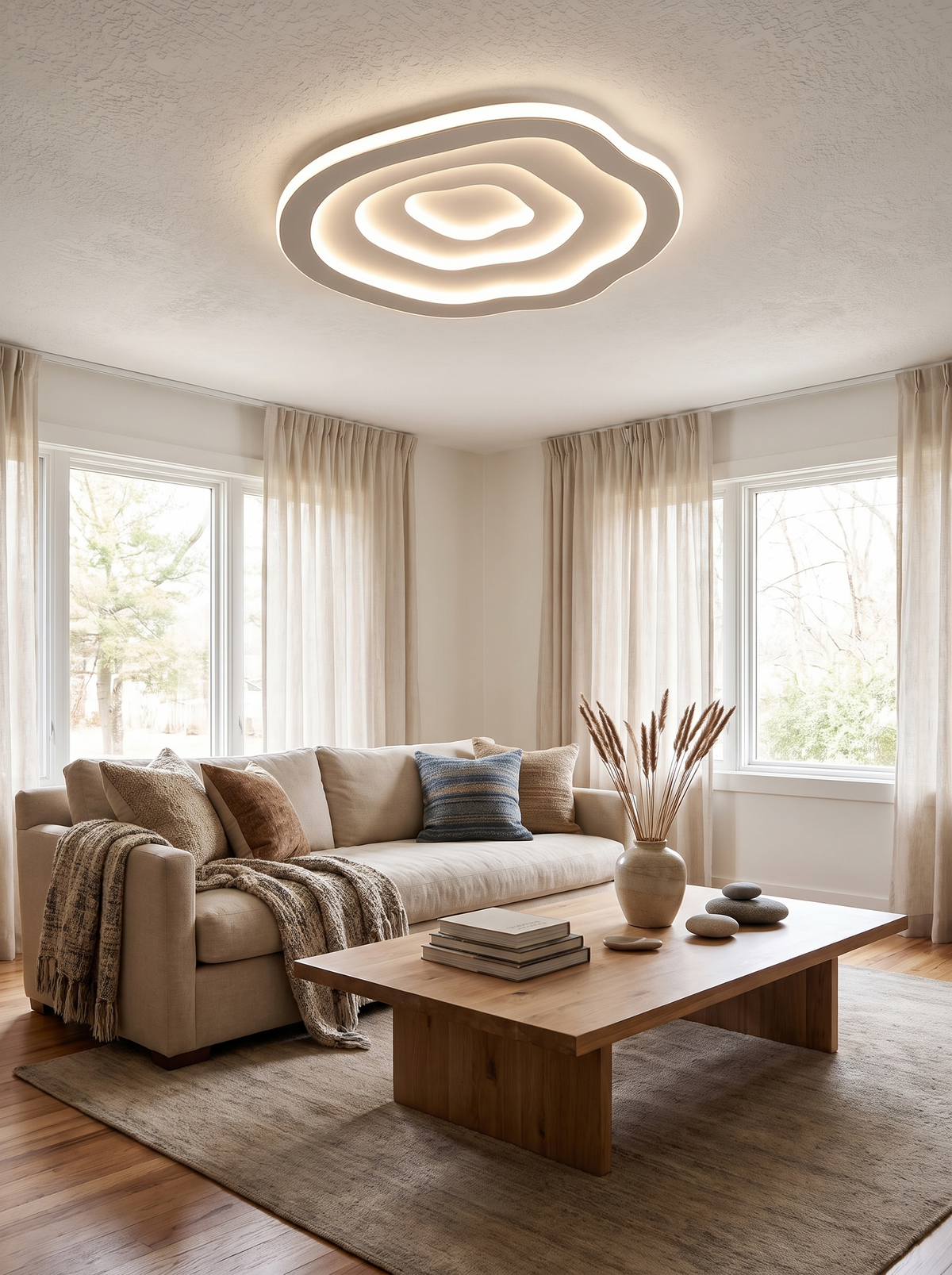 Ripple LED Ceiling Lamp in a lifestyle setting