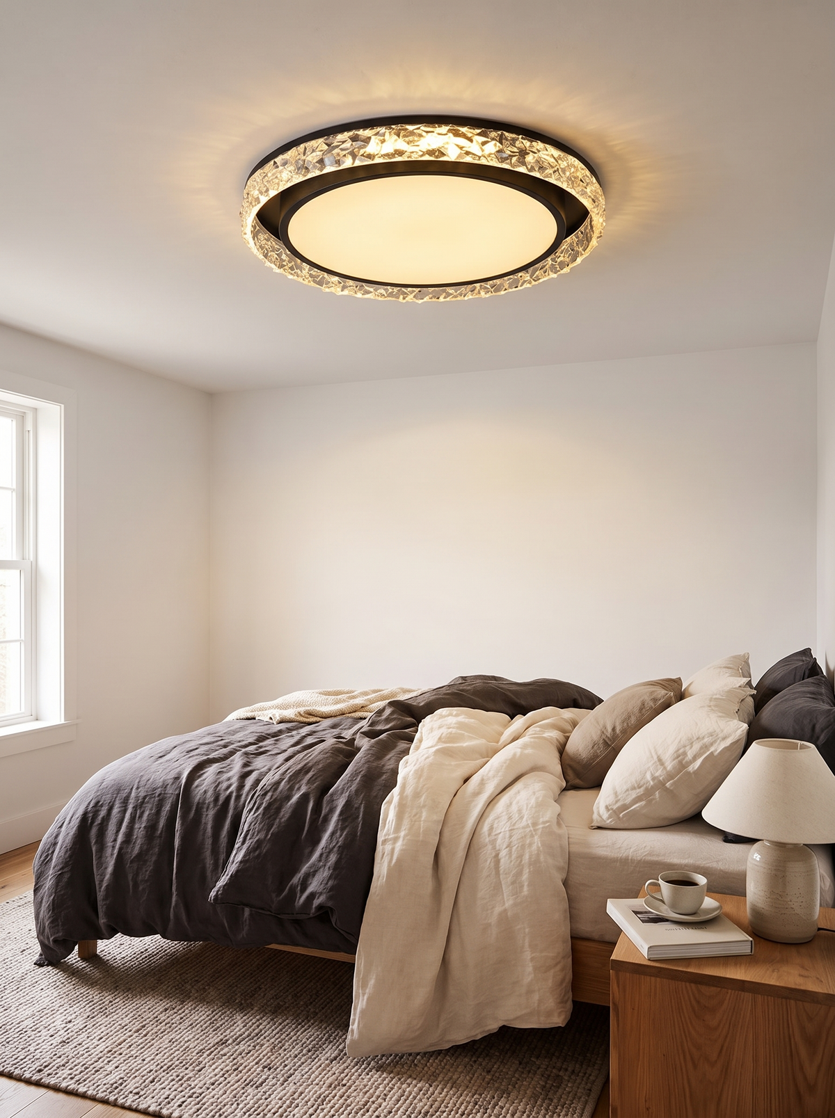 Crystal Halo LED Ceiling Light in a lifestyle setting
