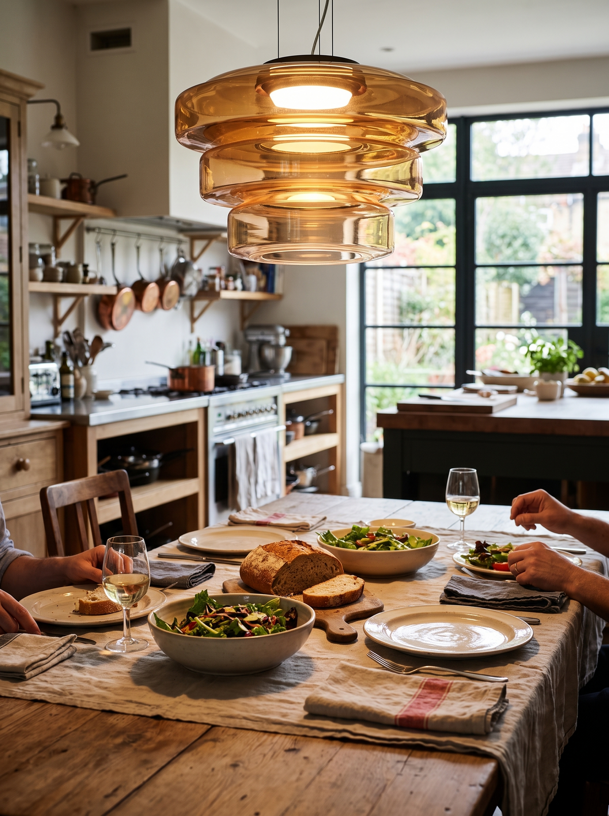Glass Pendant Lamp in a lifestyle setting