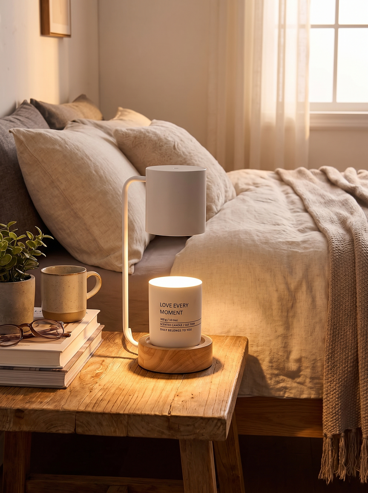 Bedsides, desks, quiet corners