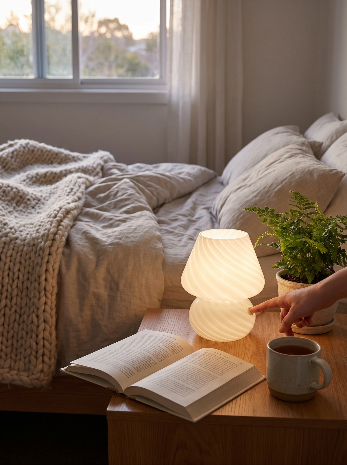 Bedsides, living rooms, reading corners