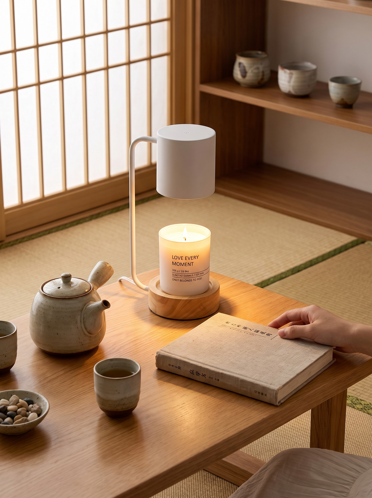 Japanese minimalism, natural wood