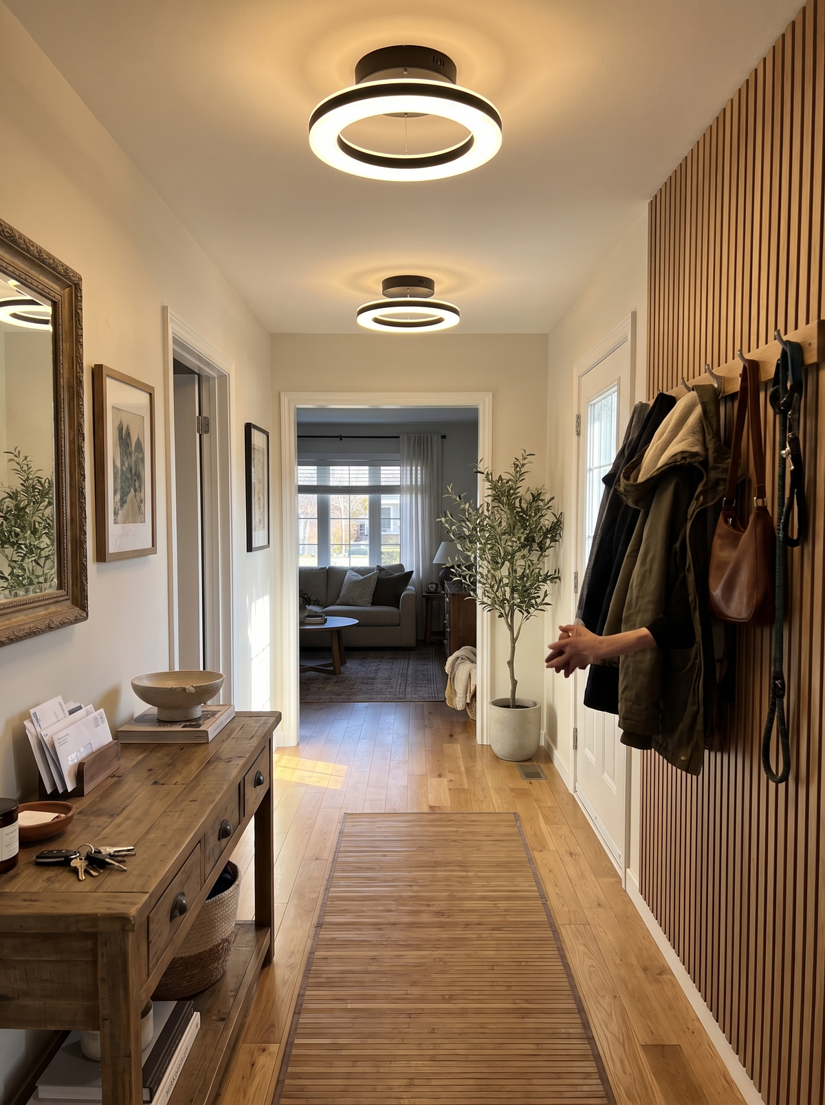 Hallways, entryways, small rooms