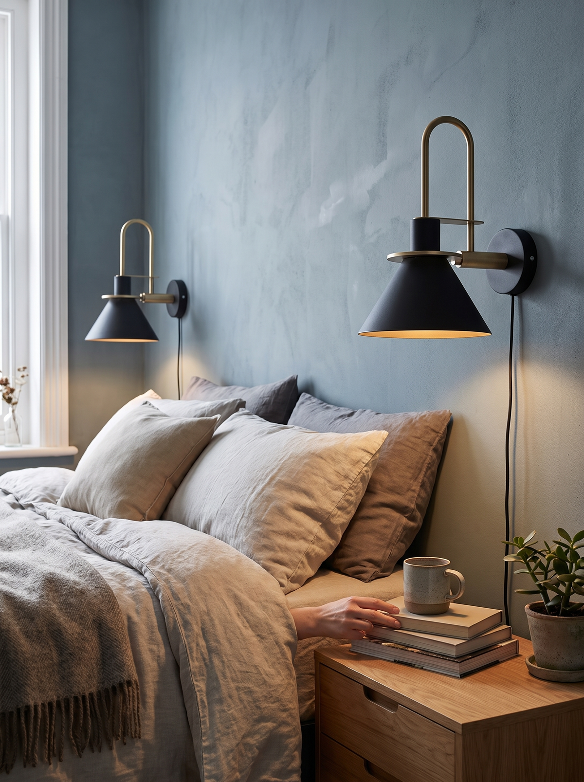 Bedrooms, living rooms, hallways