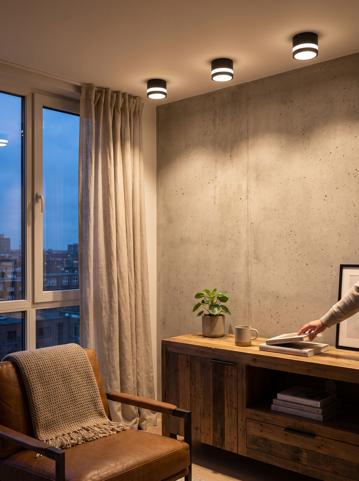 Nordic Surface Mounted LED Downlight with aluminium body