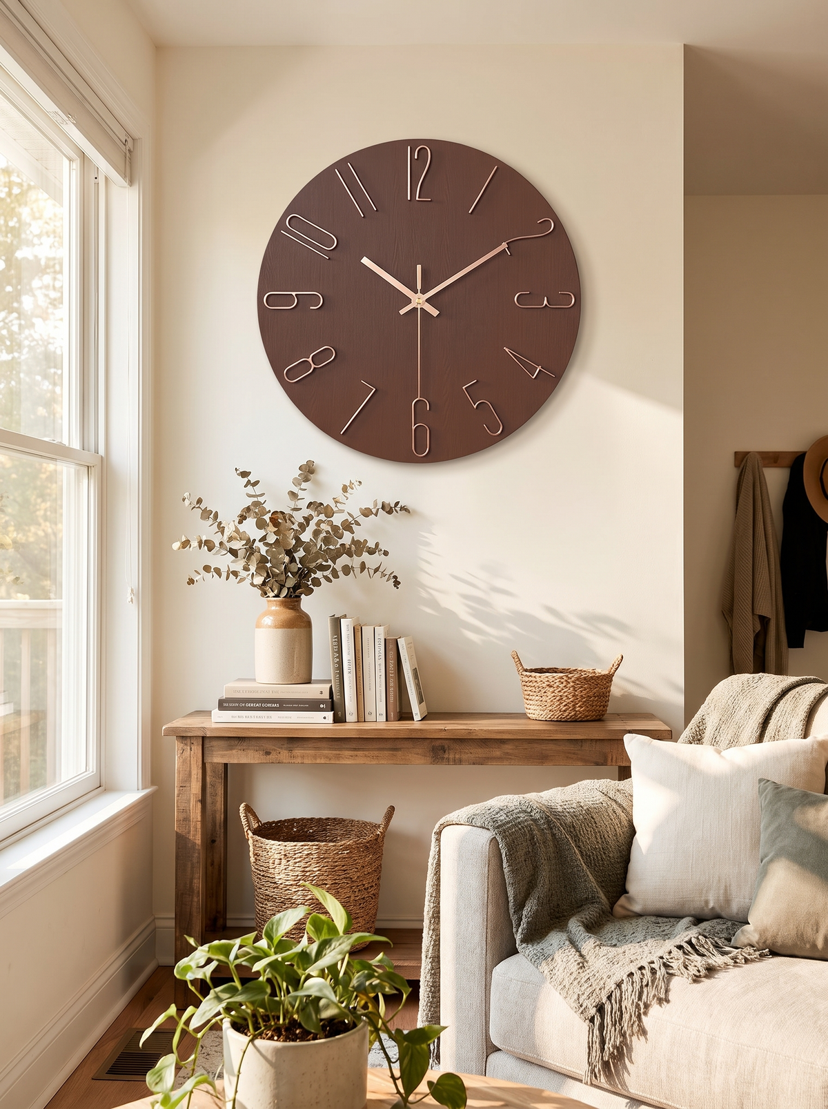 A Clock That Doubles As Decor