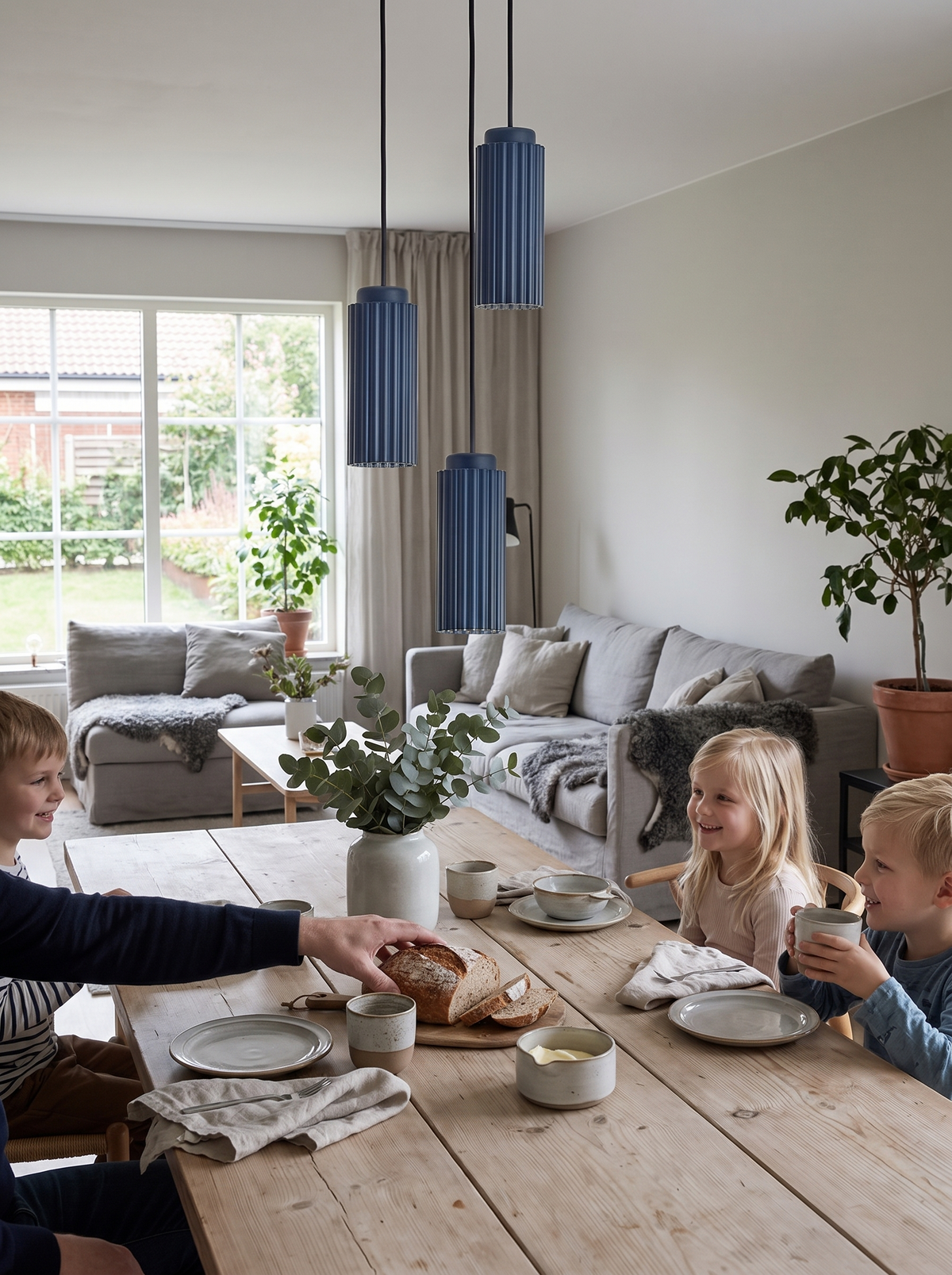 Fluted Glass, Scandinavian Calm