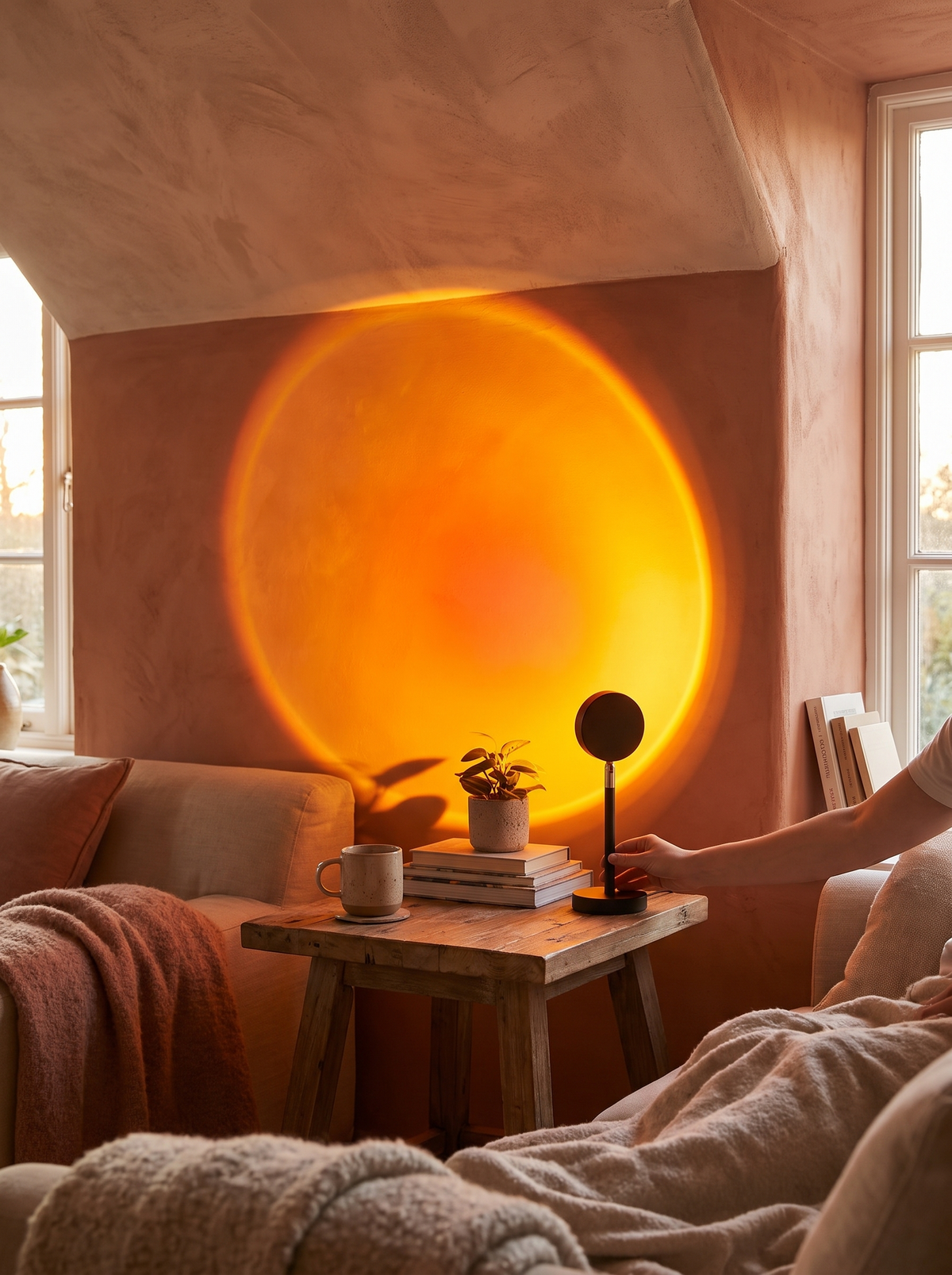 Warm Colour On Walls And Ceilings