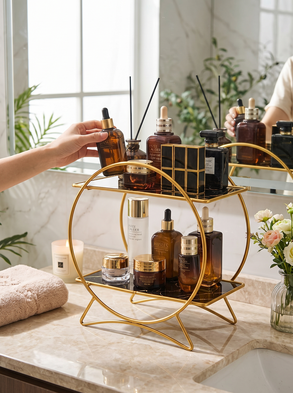 Elegant Storage For Your Vanity