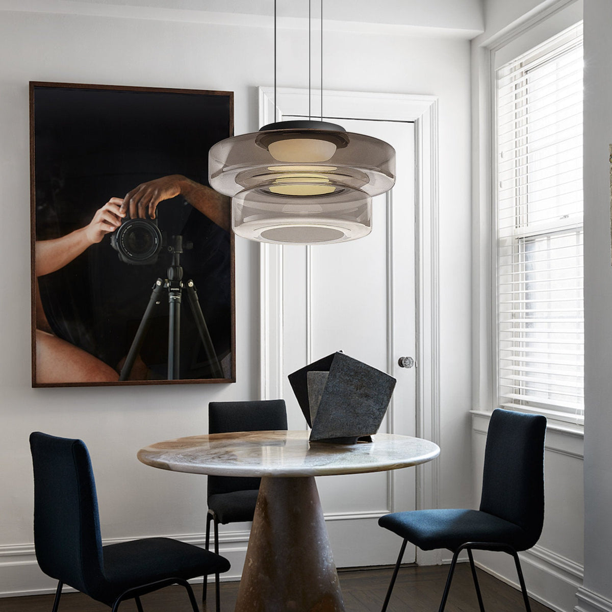 Bauhaus Layered Glass Pendant Lamp