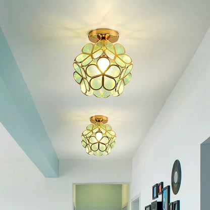 Nordic Petal Aisle Ceiling Lamp | Elegant Corridor & Bedroom Light