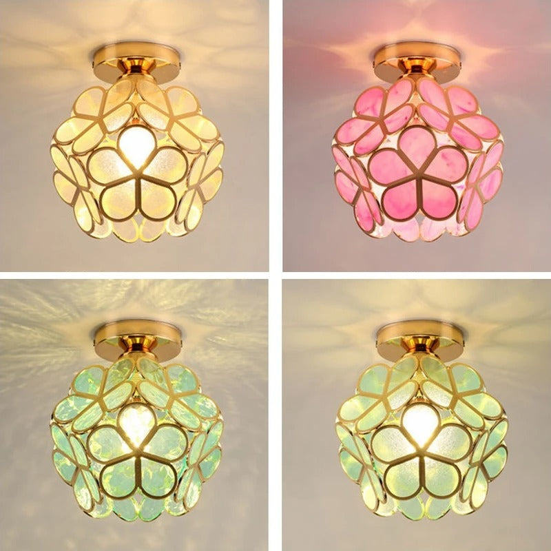 Nordic Petal Aisle Flower Ball Ceiling Lamp