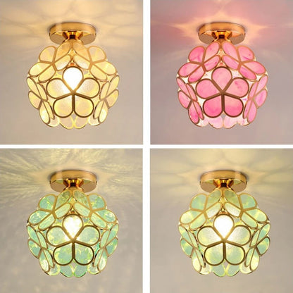 Nordic Petal Aisle Flower Ball Ceiling Lamp