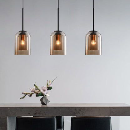Colored Glass Pendant Light