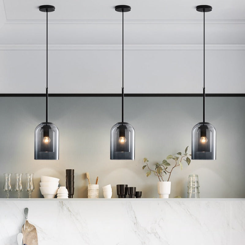 Colored Glass Pendant Light