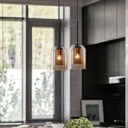 Colored Glass Pendant Light