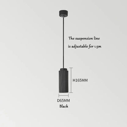 NordicGlow Fluted Glass LED Pendant